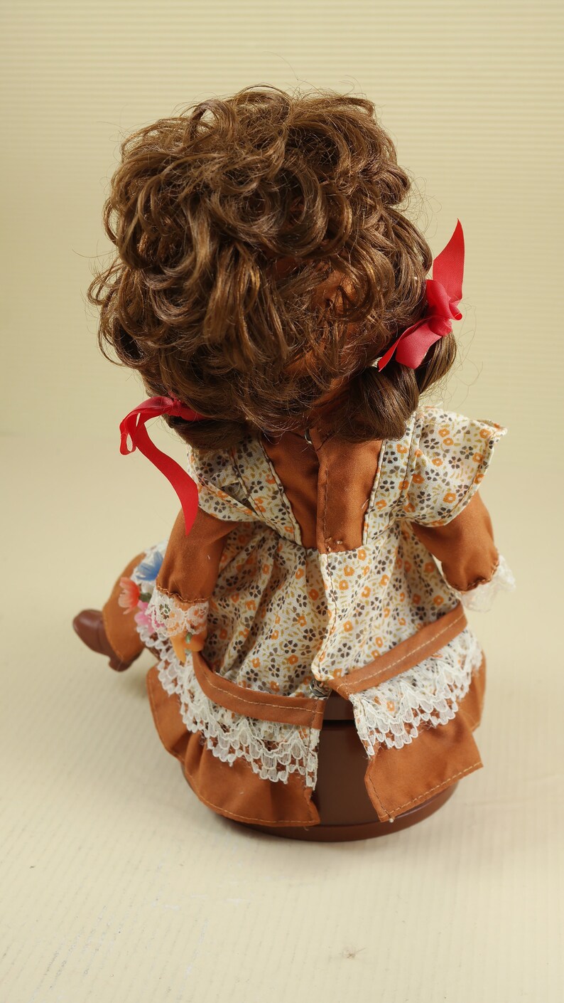 Vintage Cute Old Plastic Doll Music Box Etsy