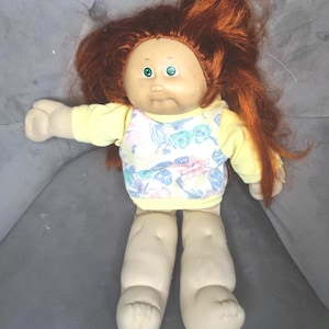 Vintage Cabbage Patch Kinder Puppe Rote Haare Grüne Augen