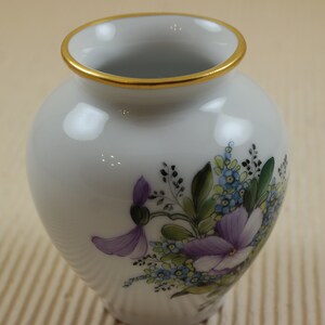 Cute tiny porcelain handpainted vase vintage