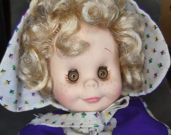 イタリア ビンテージ人形 ヴィンテージ フルガ人形、イタリア製、18インチ、青いスリープアイ