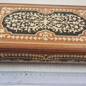 Stella Carillon Wood Jewelry Box inlaid