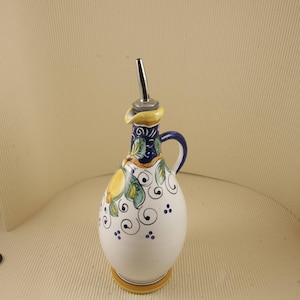 Vintage pitcher ceramic handpainted made in Italy