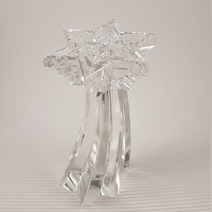 Vintage crystal glass candlestick