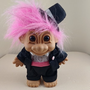 Vintage Russ Troll Doll,purple Hair made in China