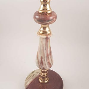 Vintage cute candle holder onyx marble messing mid century italian