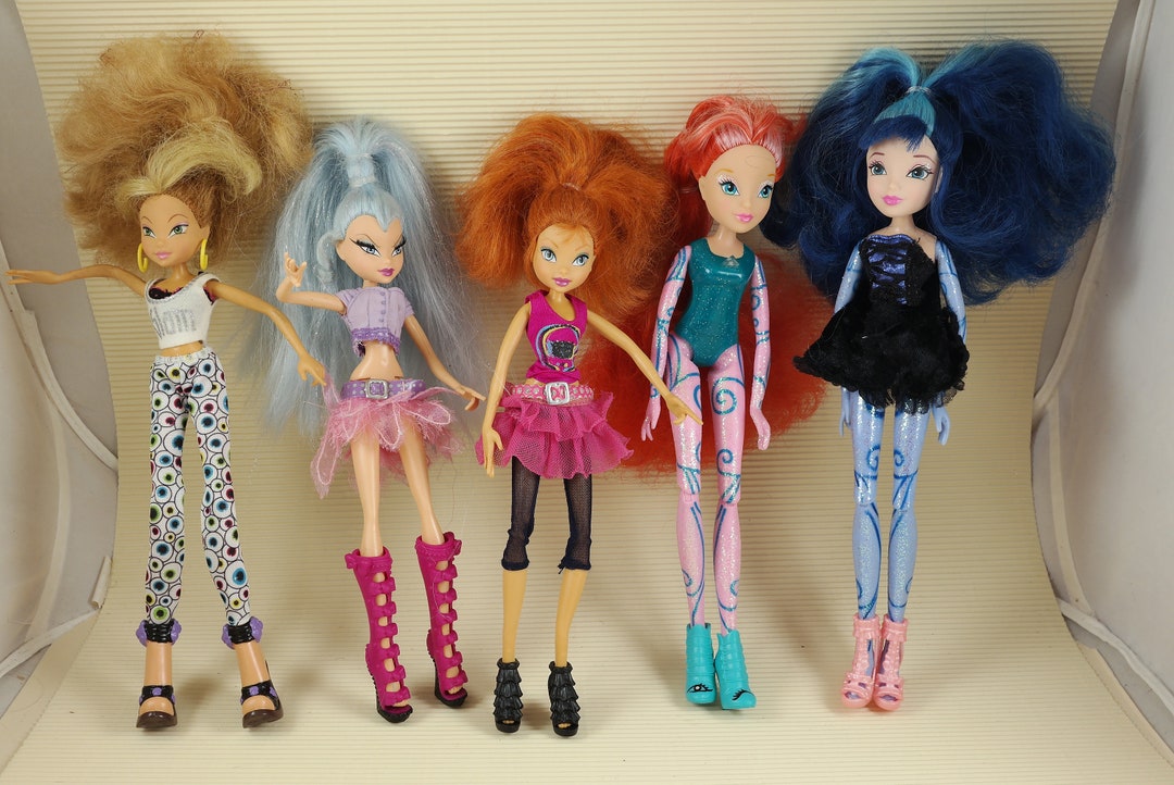 Vintage Mattel Winx Club Witches Icy Flora Bloom Doll Rare Etsy