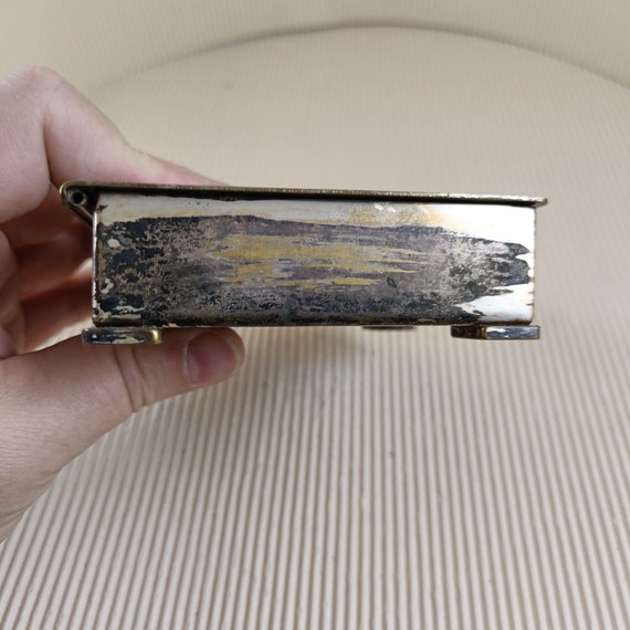 Vintage antique old rectangle box wooden inside 1948 … - Gem