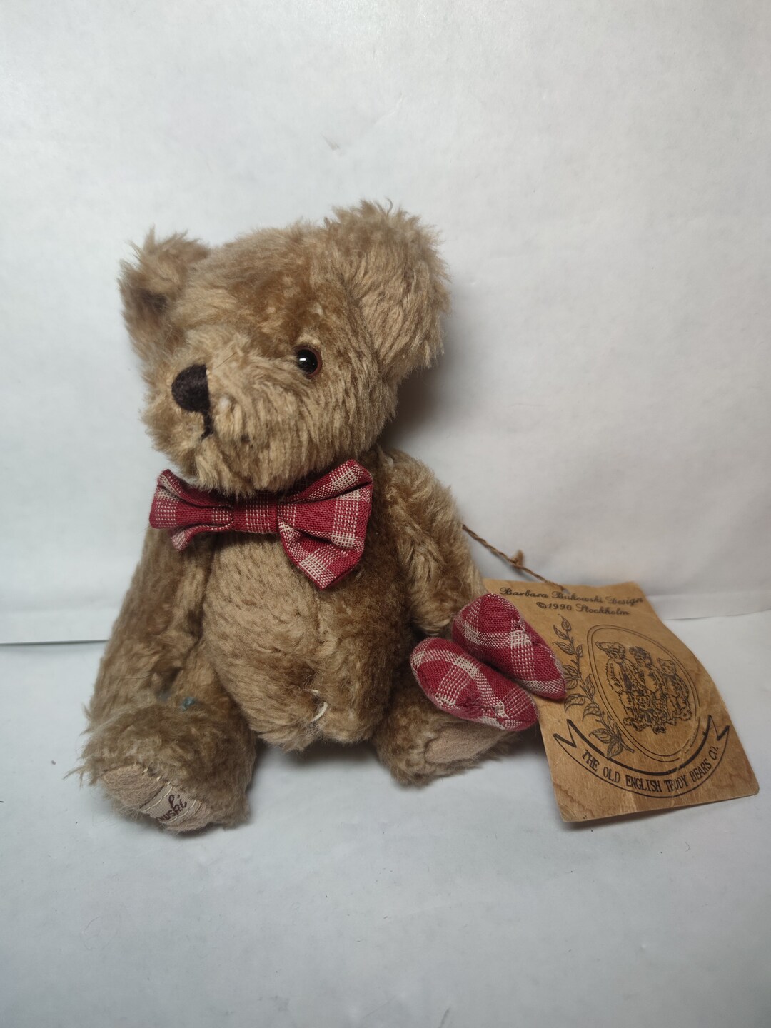 Vintage Brown Teddy Bear Little Original Barbara Buckowsky Stokholm ...