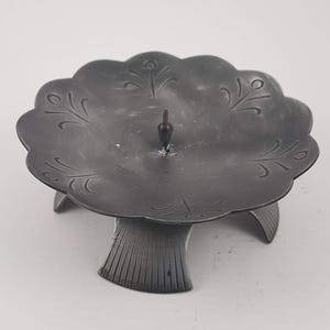 Vintage Cast Iron Candle Holder Set of two