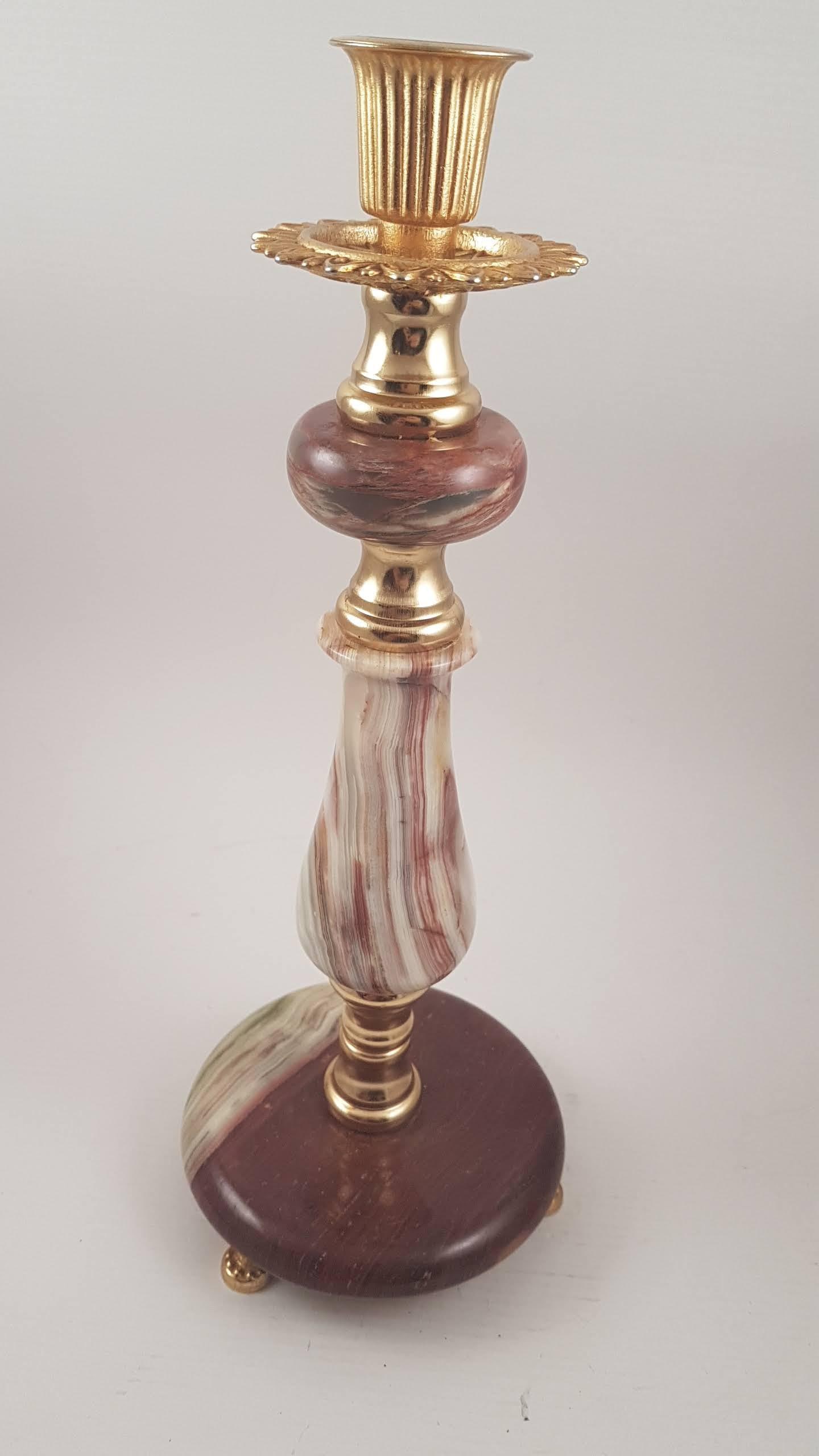 Vintage Onyx Marble Candle Holder - Mid Century Italian - Etsy 日本