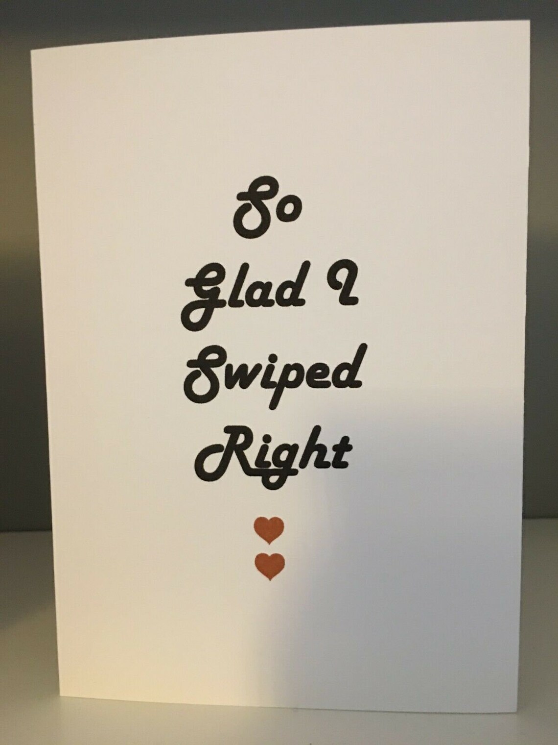 So Glad I Swiped Right Card &amp; Envelope 7 X 5 - Etsy
