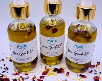Herbal Hair Growth Oil with Rosemary, Fenugreek & Hibiscus