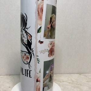 Personalized Tumbler Picture Custom Photo Tumbler Mom Personalized birthday gift for mom custom picture image 1