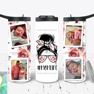Personalized Tumbler Picture Custom Photo Tumbler Mom Personalized birthday gift for mom custom picture image 4