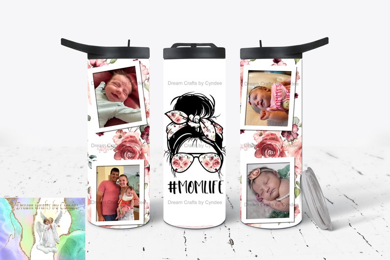 Personalized Tumbler Picture Custom Photo Tumbler Mom Personalized birthday gift for mom custom picture image 4