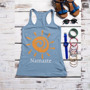 Namaste Tank Top for women, Yoga shirt, perfect gift for yoga lovers
