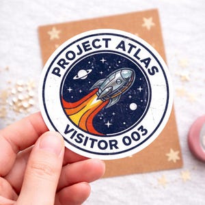 3I Atlas Sticker | Retro Space Decal | Vintage NASA