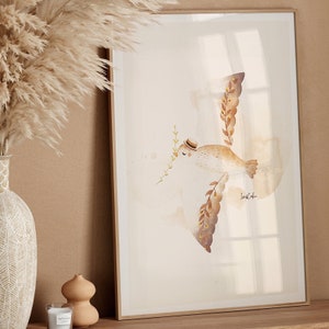 Kinderzimmerposter, Goldfolie, Wanddekoration Babyzimmer, Sandfarbe, Tierposter, Mutterschaftsgeschenk, Boho, Babyzimmerdekoration, Babygeschenk