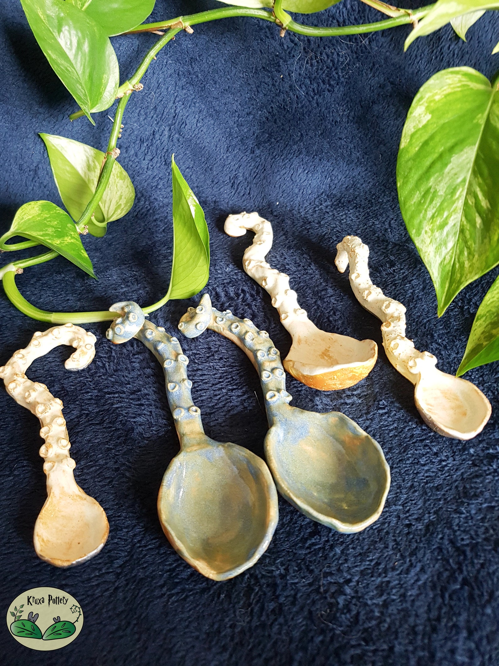 Octopus Ceramic Spoon/ Handmade Ceramic Spoon Etsy UK