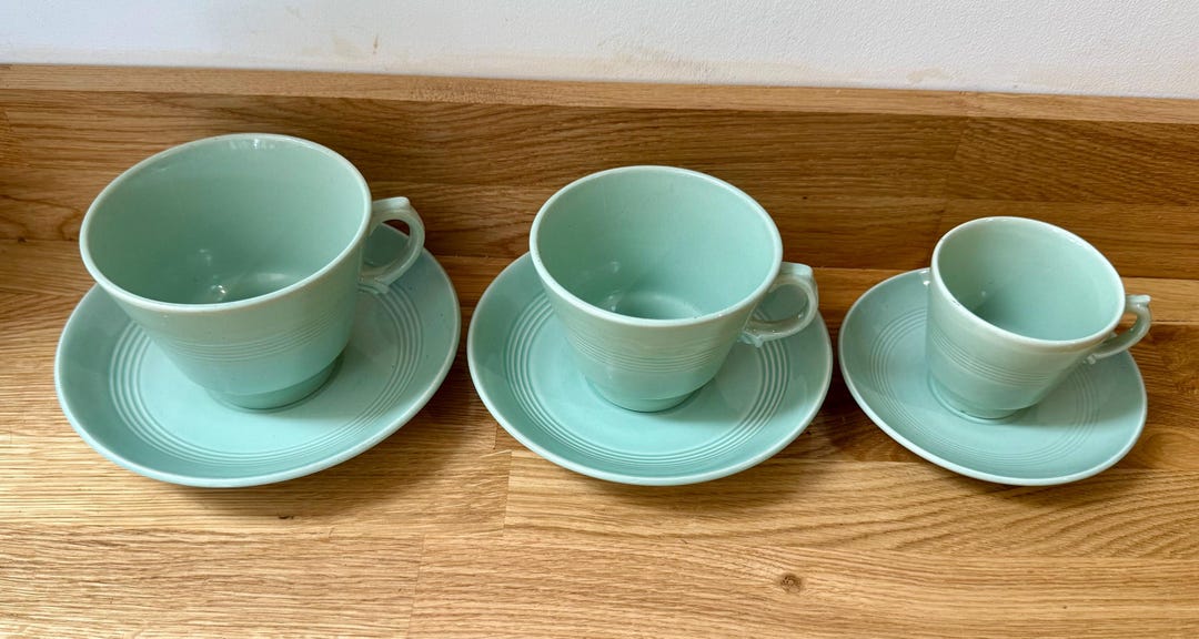 Vintage Wood & Sons Beryl Cup and Saucer | Pastel Green