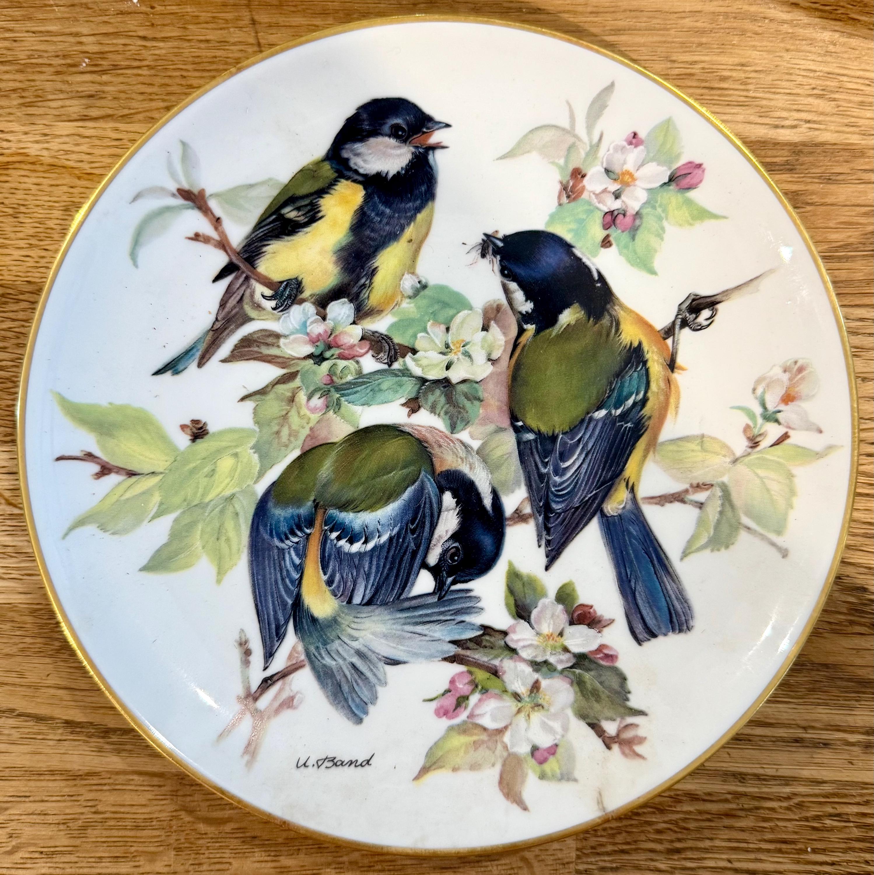 WORLD WILDLIFE Fund WWF Collector’s Decorative Bird Plates, Wall Decor