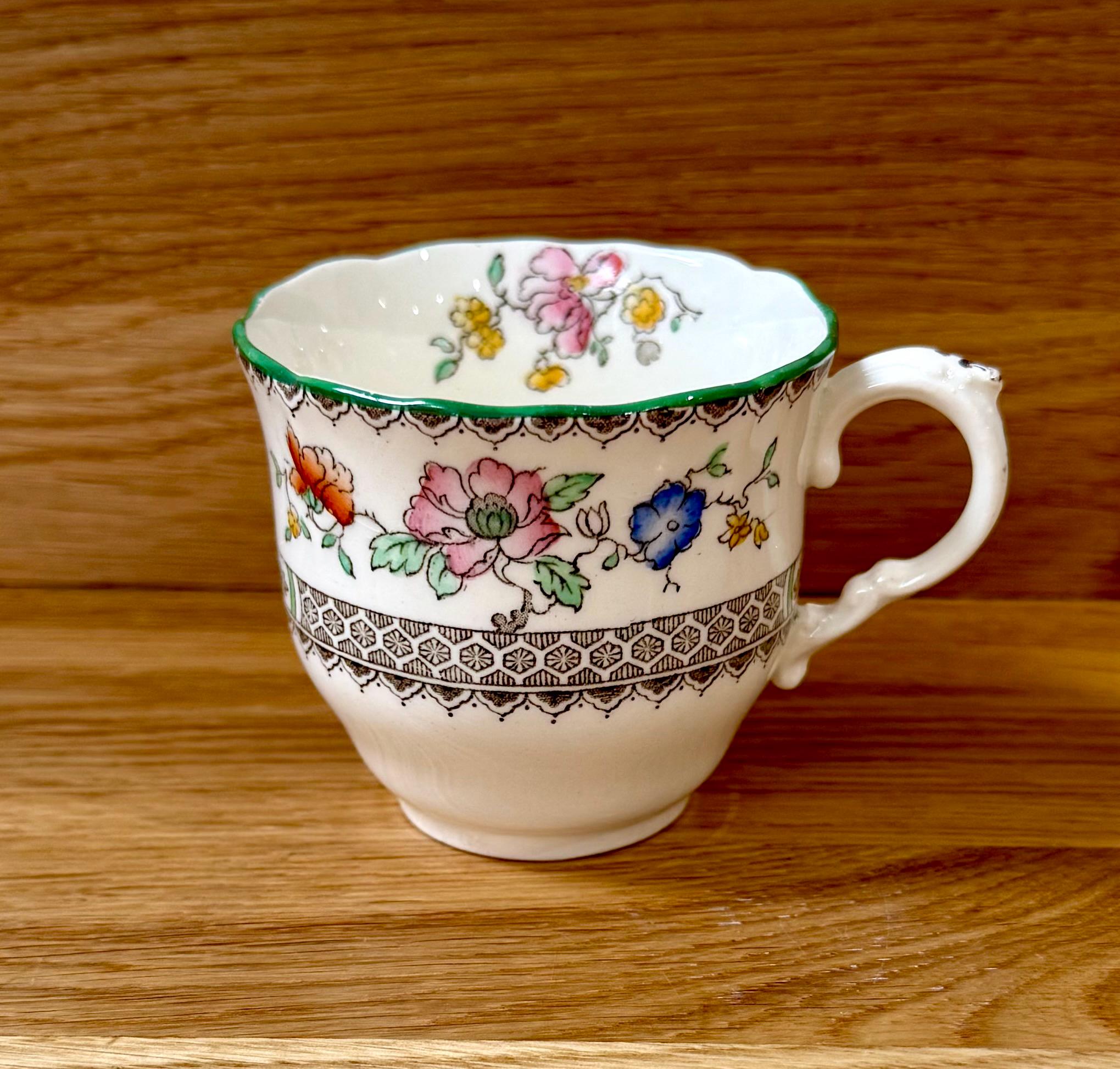 SPODE CHINESE ROSE Antique Copeland Spode Teapot, Bowls, Plates
