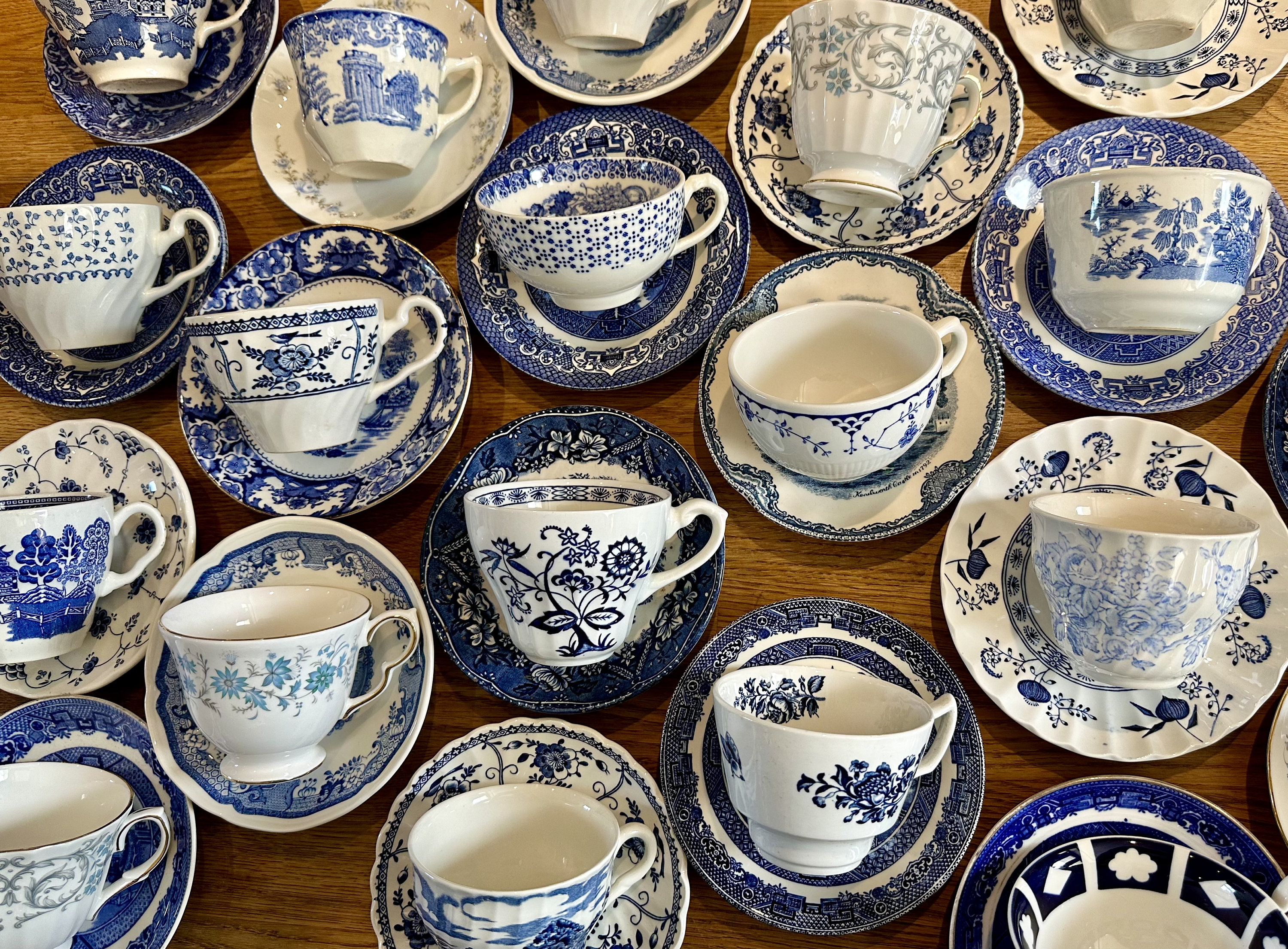 Liberty Blue Teacup - Etsy