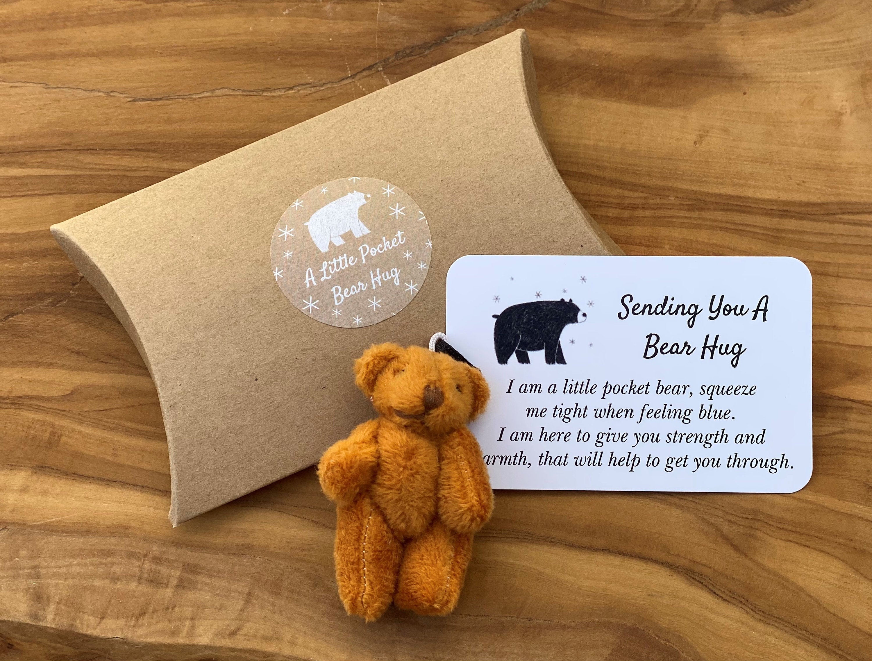 A Little Pocket Bear Hug Giving Hugs to Whoever Needs One Etsy UK