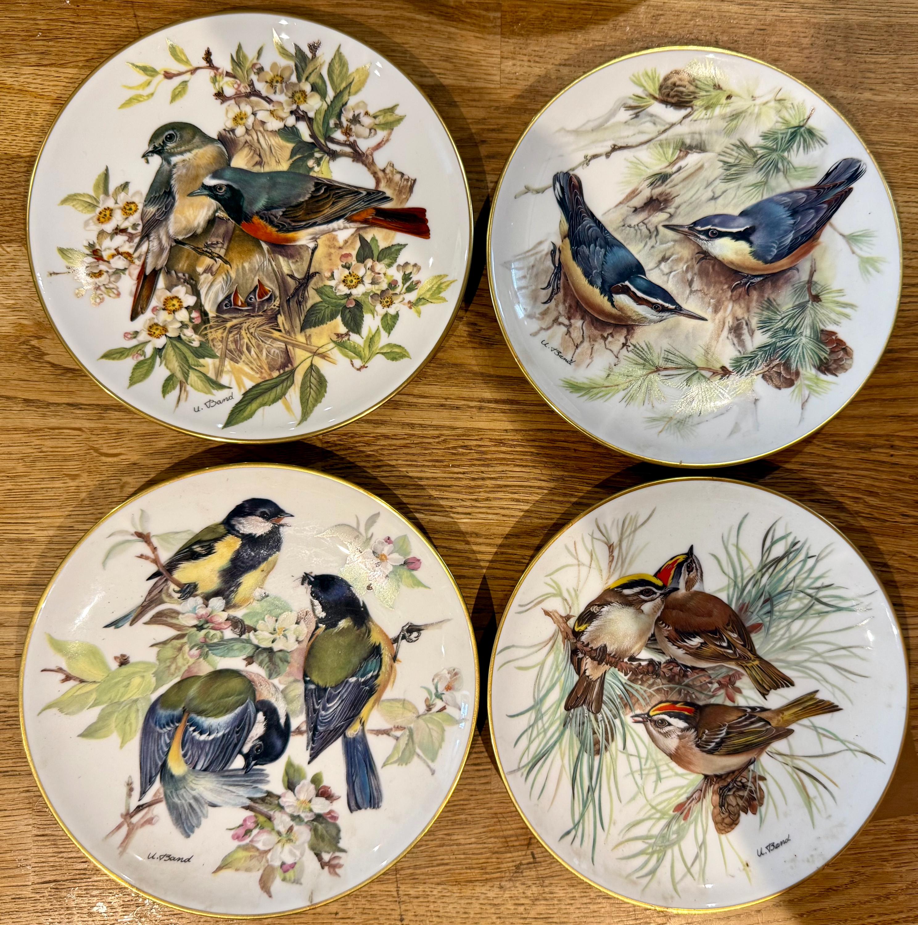 WORLD WILDLIFE Fund WWF Collector's Decorative Bird Plates, Wall