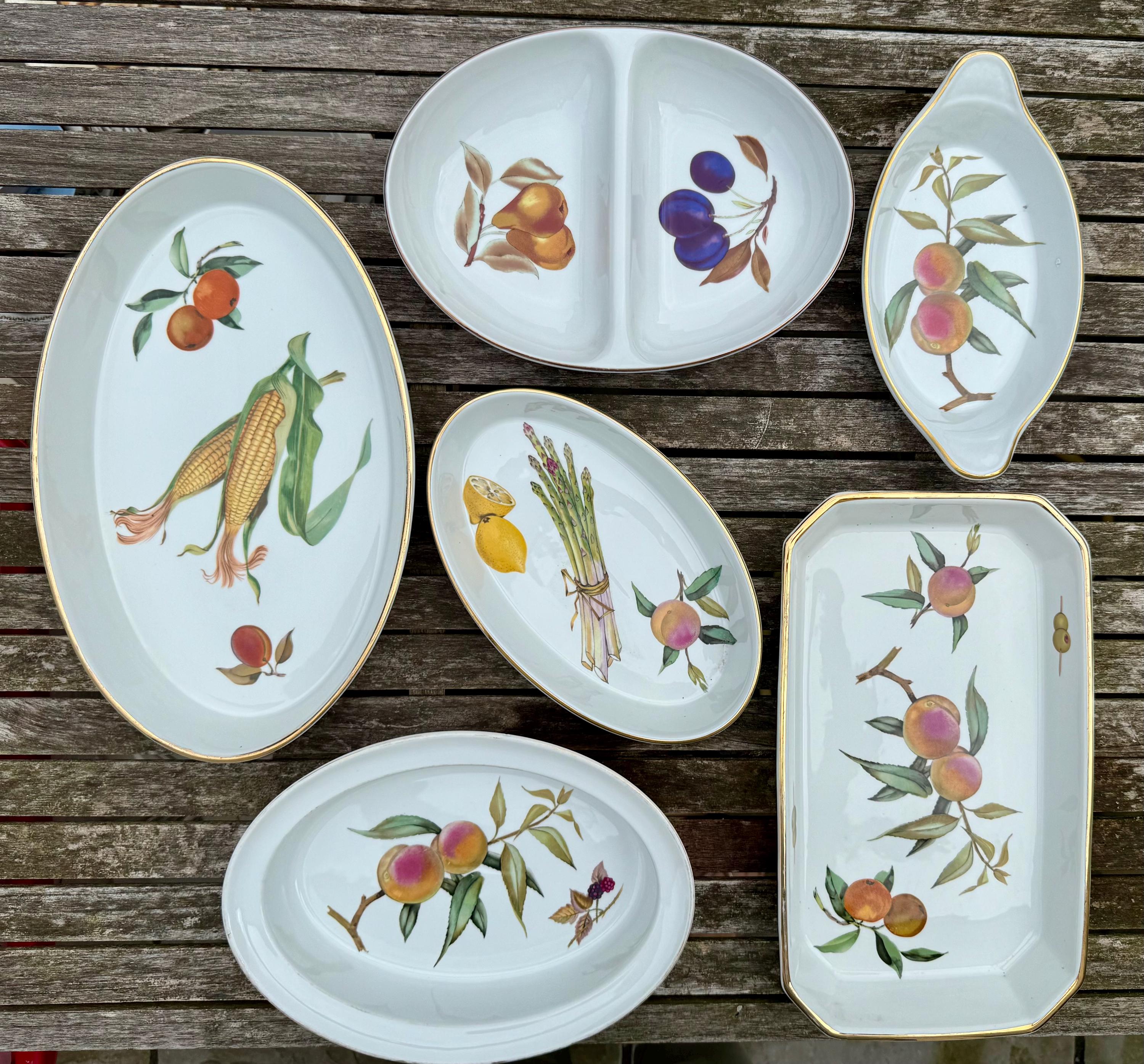  Worcester Evesham 皿 4枚セット Evesham