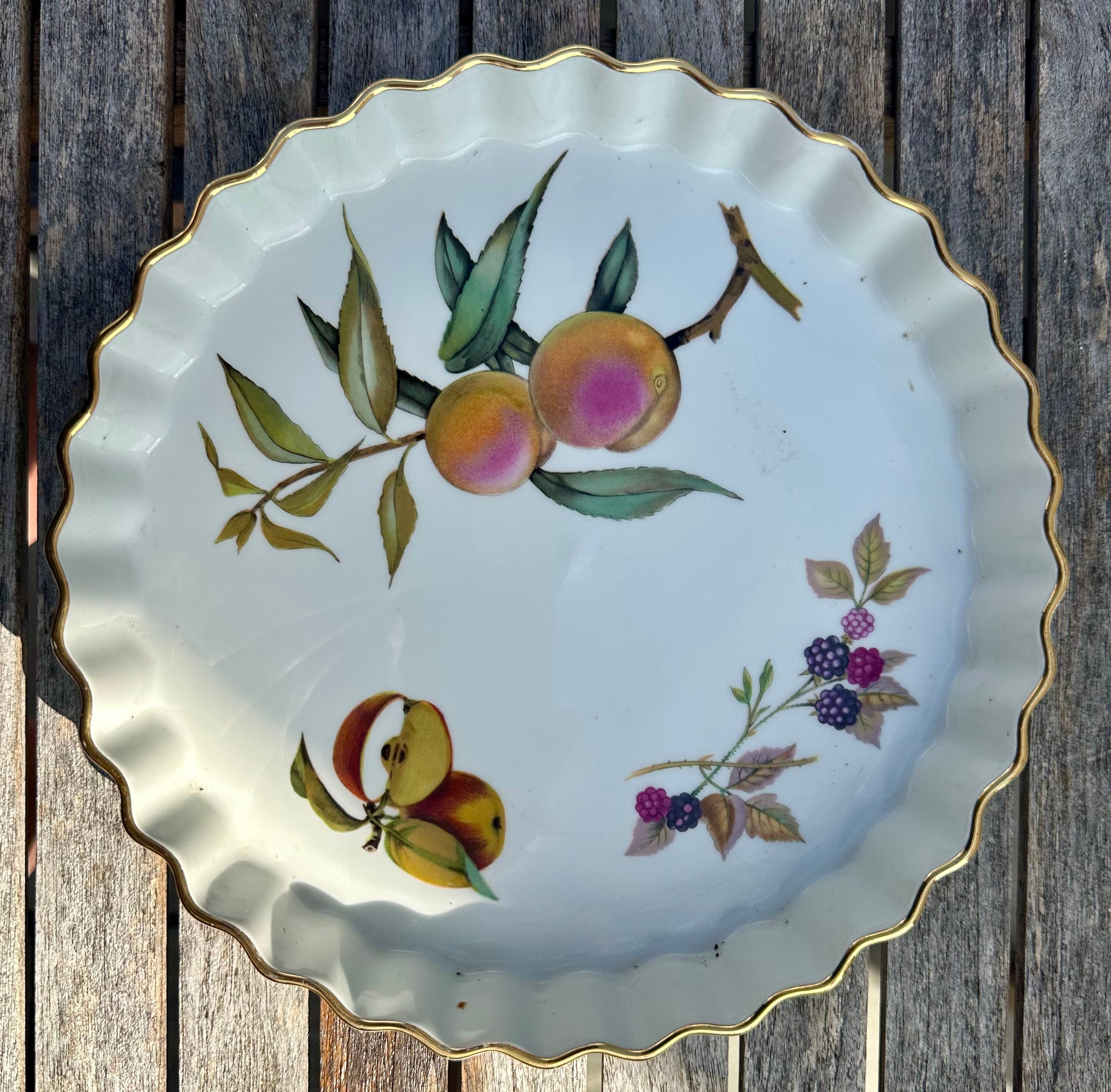 ROYAL WORCESTER EVESHAM Gold Fine Porcelain L Oven to Tableware L