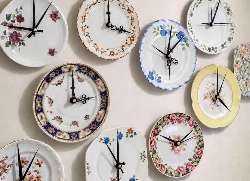 Ceramic plate clock - Etsy 日本