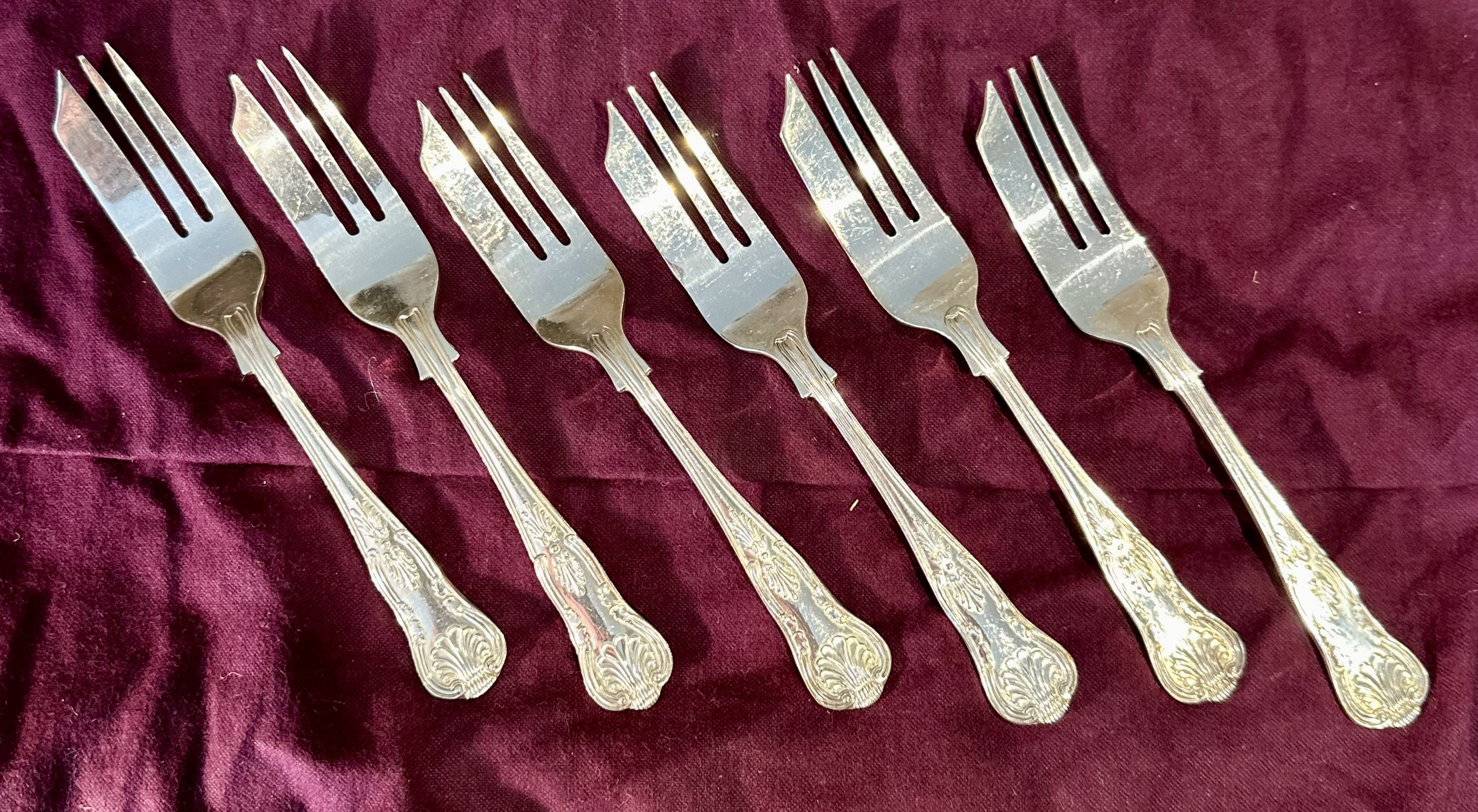 イギリス　キングスパターン　シルバープレートフォーク　デザートフォーク il_fullxfull.5870634064_hozc.jpg