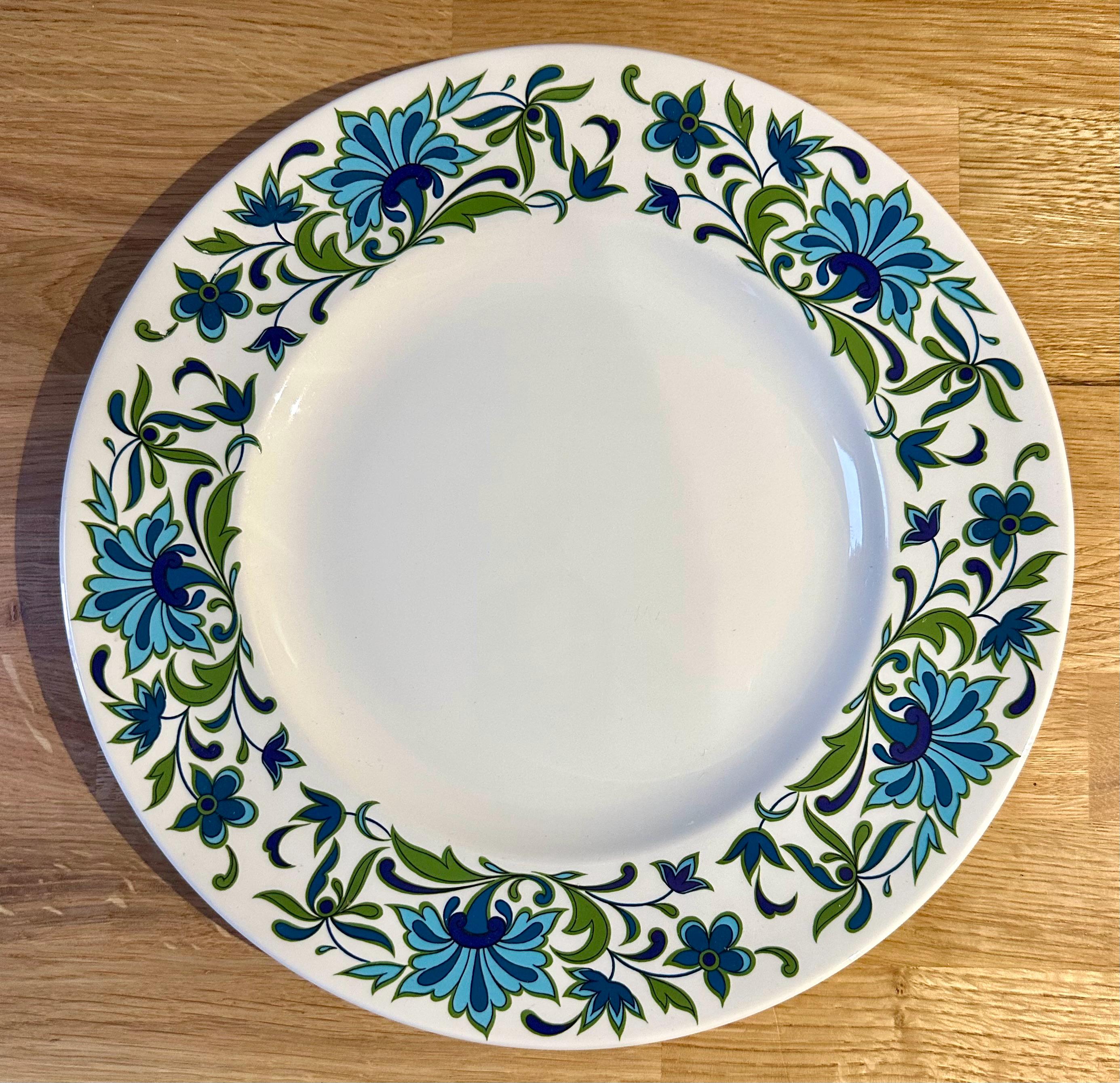 未使用 ビンテージ Midwinter COUNTRYSIDE リム付きプレート MIDWINTER Vintage 1970s Midwinter Pottery 'spanish Garden' (jessie