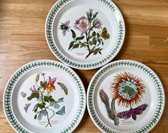 Vintage Portmeirion Botanic Garden Dinner Plate: Sweet Pea