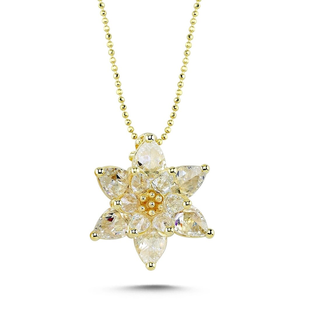 Rose Gold Lotus Flower Necklace Small Lotus Necklace Etsy Hong Kong