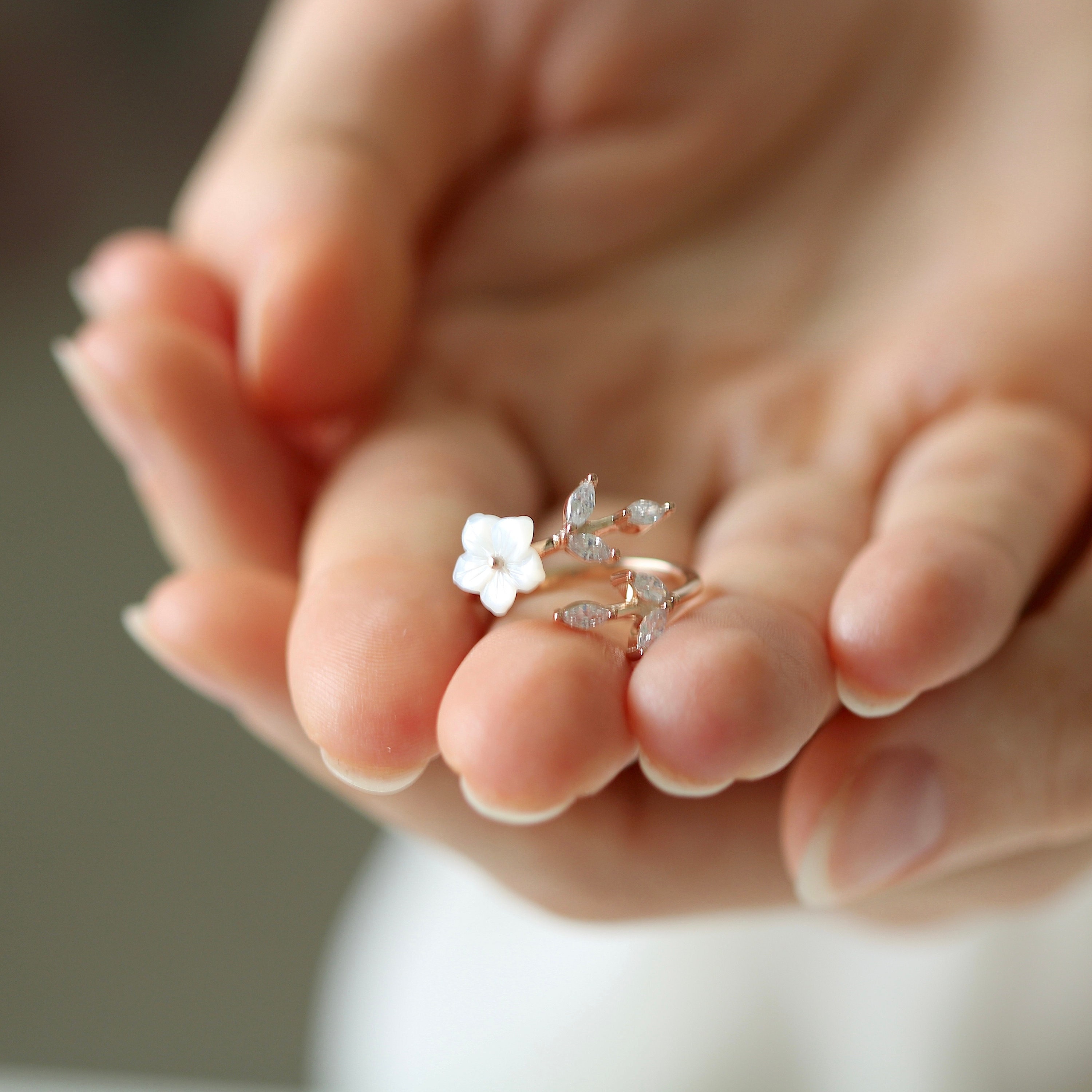 Magnolia Flower Ring 