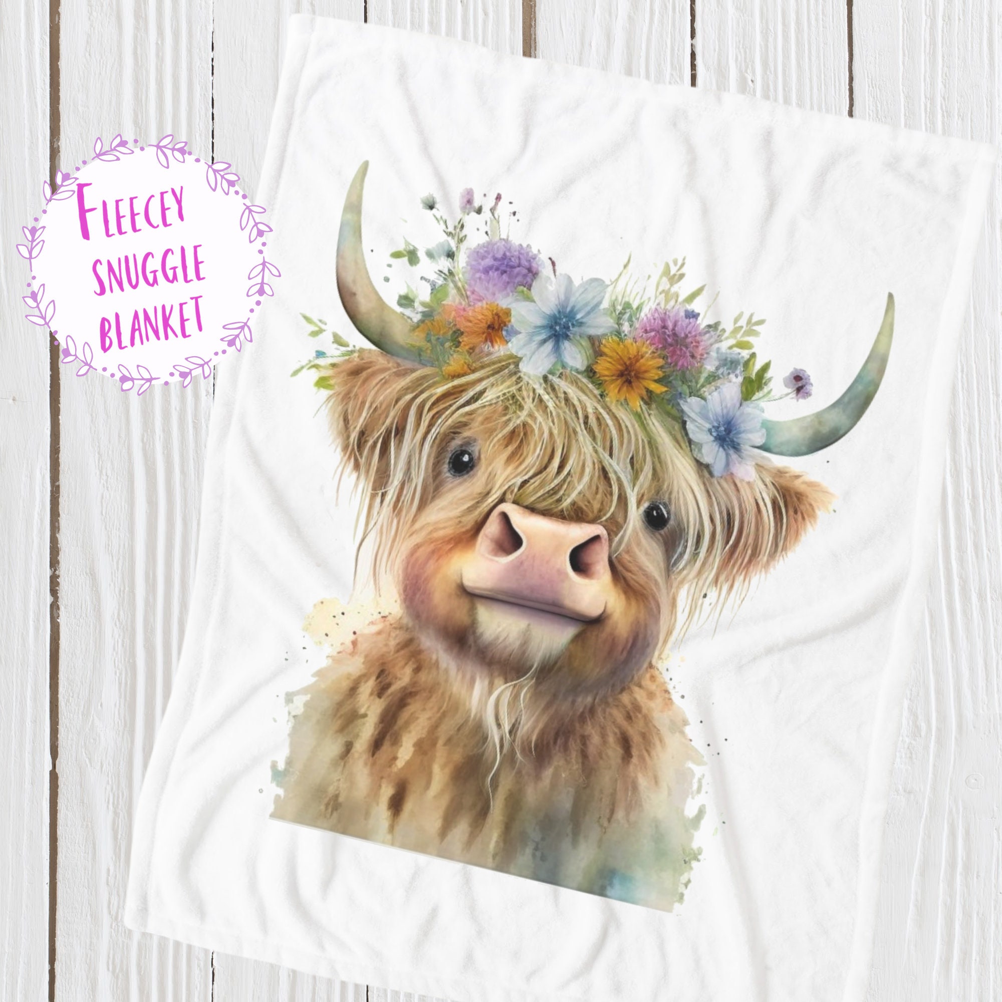 Cow snuggle blanket hotsell