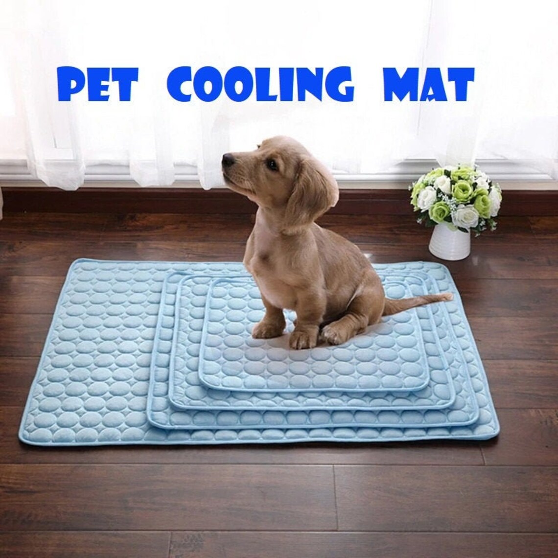Pet Cooling Mat Summer Cooling Pad Dog Chill Breathable Etsy