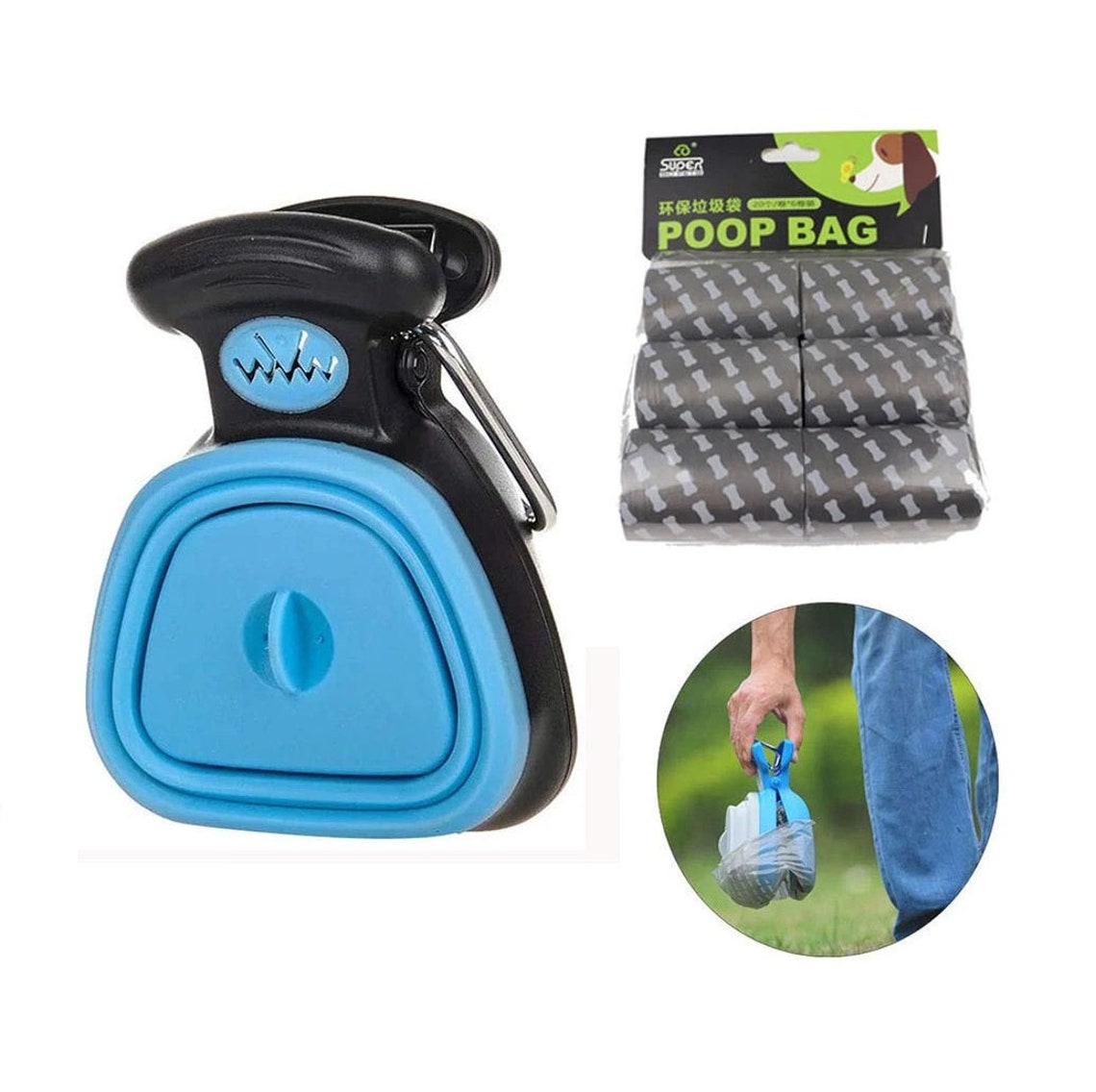 Pet Pooper Scooper Dog Travel Bags Foldable Waste Pick Up Etsy