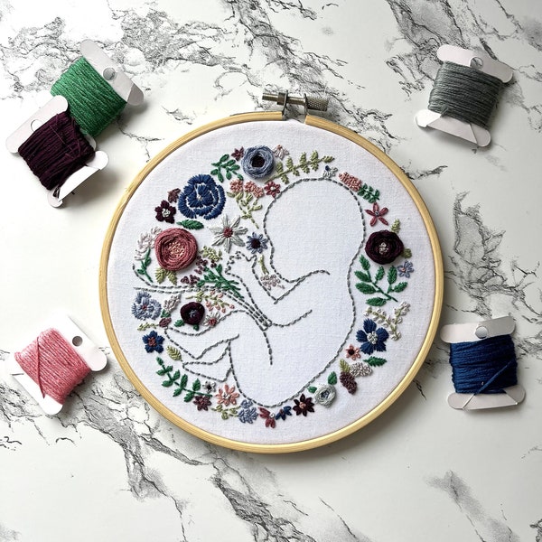 出産刺繍 // ドゥーラへのプレゼント // 助産師への贈り物