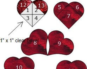 Valentines hearts pattern