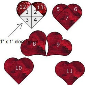 Valentijnsdag harten patroon