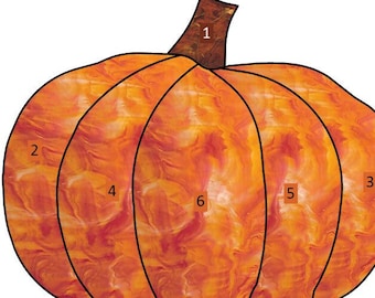stained glass pattern pumpkin