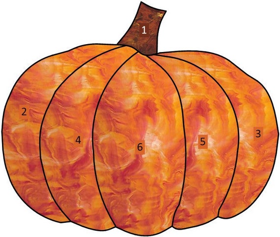 stained glass pattern pumpkin