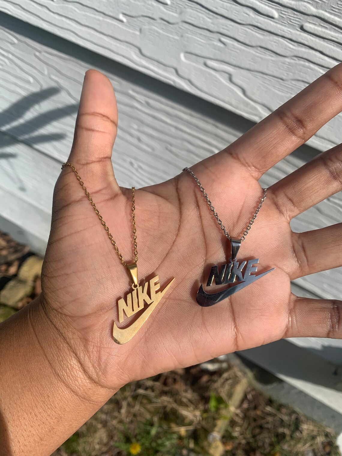 Nike Necklace Gold Nike Ring Streetwear Jewelry Necklace for Etsy
