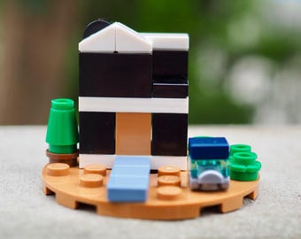 Unique Housewarming gift made out of LEGO | Micro scale house model made of bricks