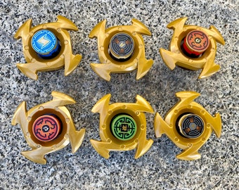 Personalized Ninja Fidget Spinner Party Favors (Set of 6 or 12) - Birthday favor, Small Toy, made of LEGO Bricks