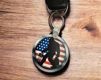 Sasquatch HVAC Keychain