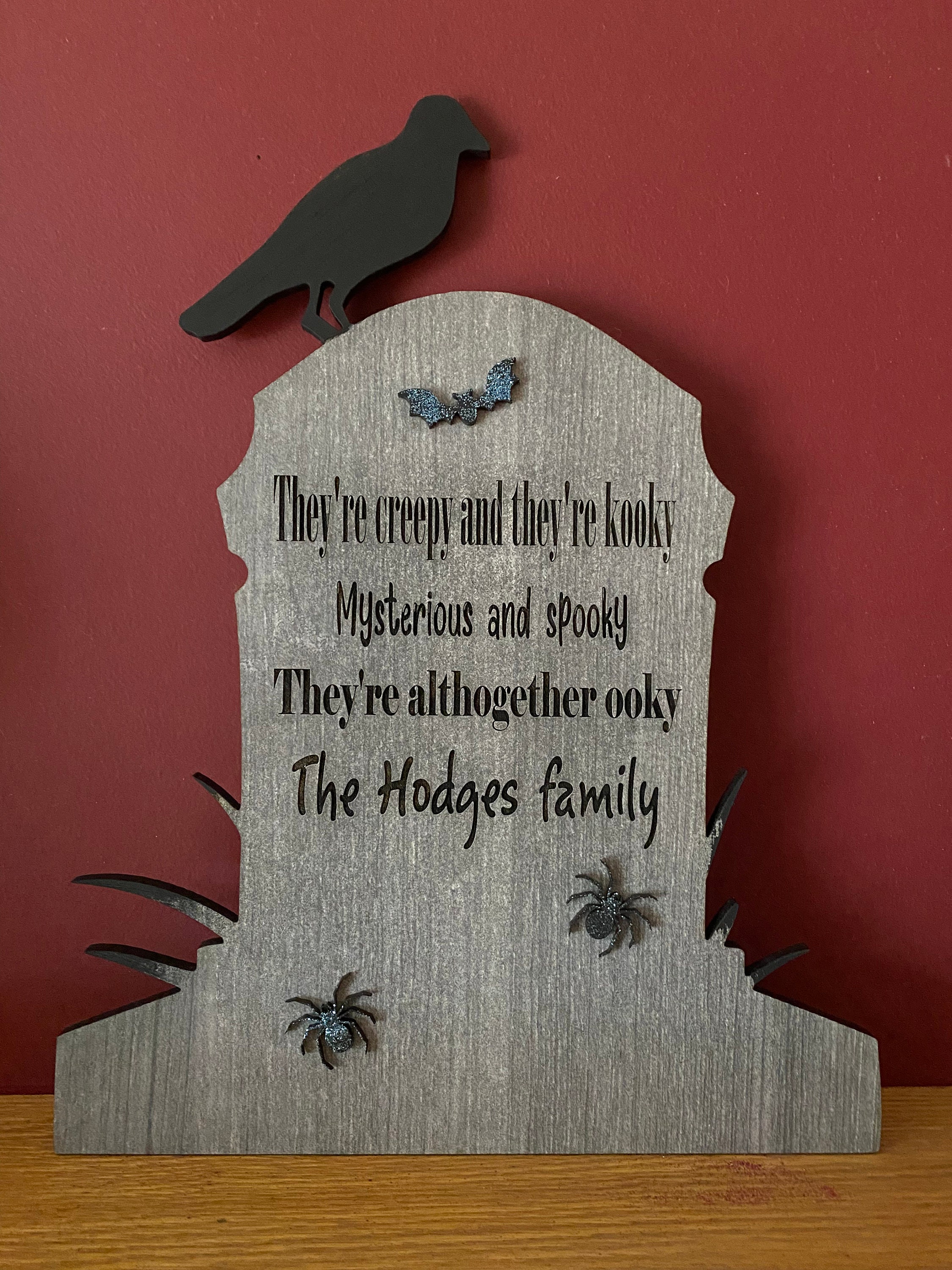 Personalized headstone Halloween decor | Etsy